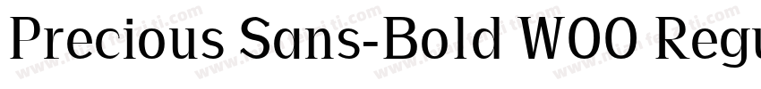 Precious Sans-Bold W00 Regular字体转换